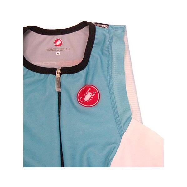 CASTELLI カステリ 13073 FREE W TRI SINGLET（レディーストライトップ）：042 acqua | Castelli | 03