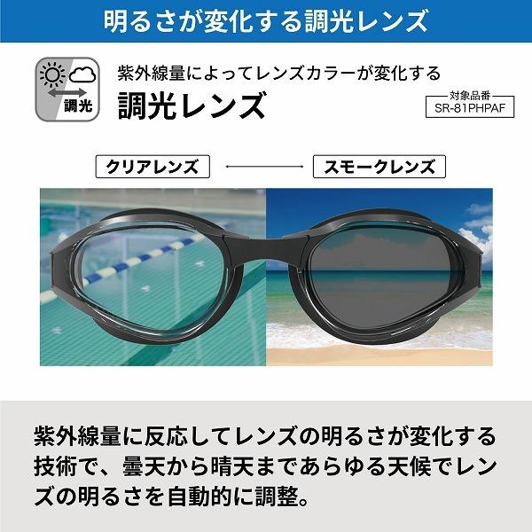 SWANS(スワンズ) ASCENDER SR-81PHPAF CLA　トライアスロン向けスイムゴーグル：ブラック | SWANS | 01