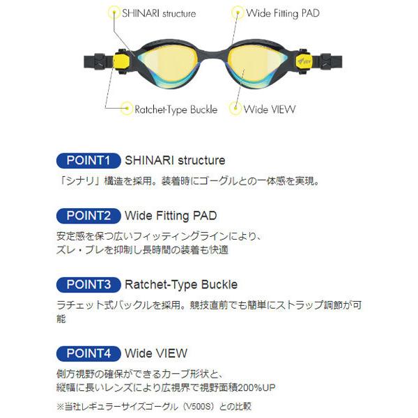 VIEW DELFINA for TRIATHLON V2000SA（トライアスロン向けスイムゴーグル）：CAM |  | 02
