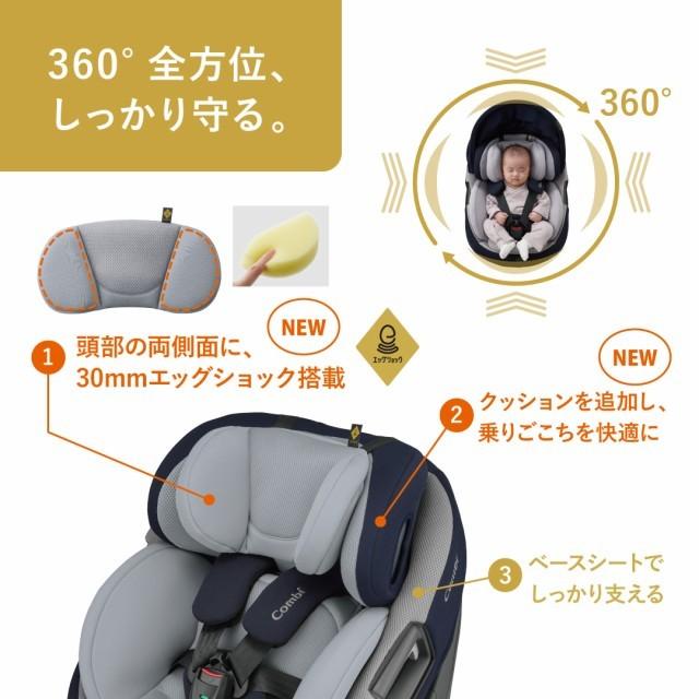 Combi コンビ ISOFIX ZC-690 チャイルドシート　美品 コンビ ホワイトレーベル THE S ISOFIX エッグショック ZC-690