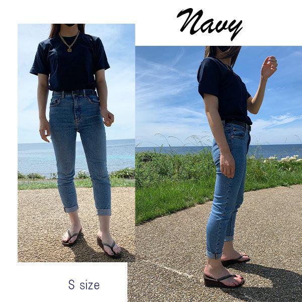 Tシャツ 半袖 無地 ベーシック クルーネック メンズ レディース コットン |  | 10