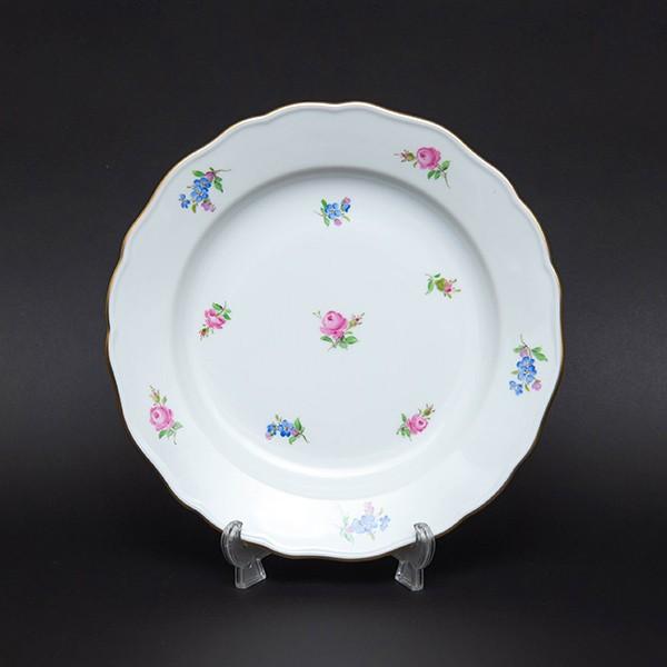 マイセン スキャタードフラワー（ローズ／忘れな草） 20cmプレート（ローズ） | マイセン