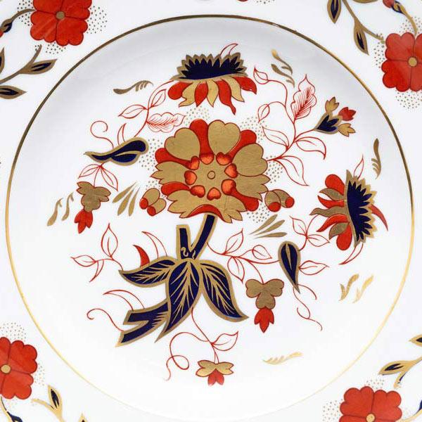 ロイヤル・クラウン・ダービー アジアンローズ 21cmプレート ※金彩剥げ | Royal Crown Derby | 01