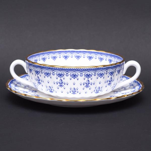 スポード フルール・ド・リス ブルー スープカップ＆ソーサー | Spode