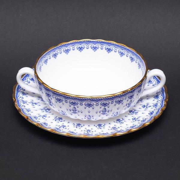 スポード フルール・ド・リス ブルー スープカップ＆ソーサー | Spode | 01