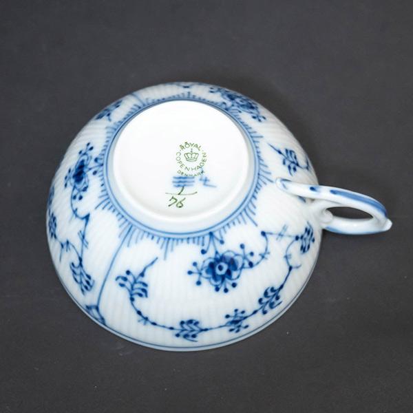 ロイヤル・コペンハーゲン ブルーフルーテッドプレイン ティーカップ＆ソーサー / Y5003-3 | ブルーフルーテッド | 04