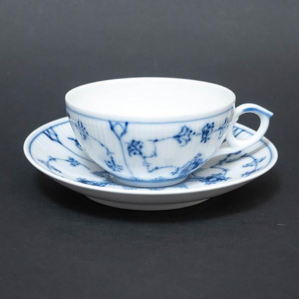 ロイヤル・コペンハーゲン ブルーフルーテッドプレイン ティーカップ＆ソーサー / Y5003-4 | ブルーフルーテッド