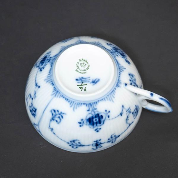 ロイヤル・コペンハーゲン ブルーフルーテッドプレイン ティーカップ＆ソーサー / Y5003-4 | ブルーフルーテッド | 04