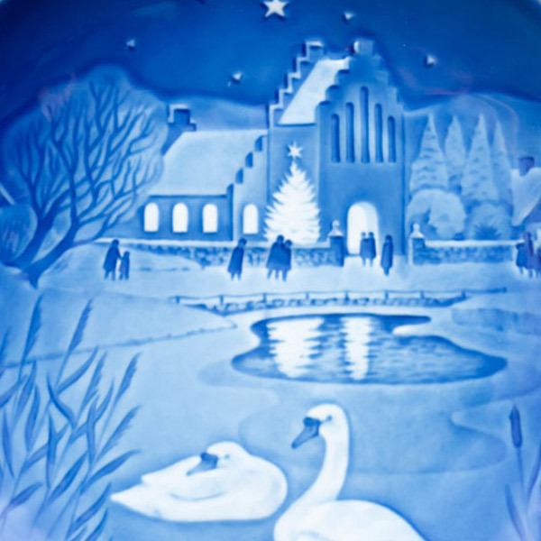 ビング・オー・グレンダール クリスマスプレート（1974年）『Christmass in the Village』｜selectors｜02
