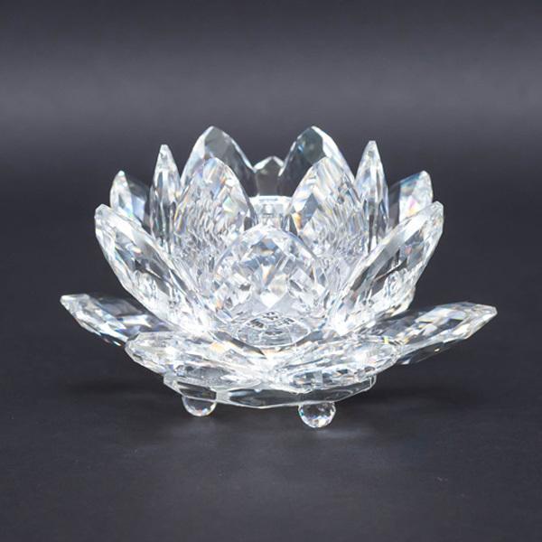 スワロフスキー　SWAROVSKI 睡蓮　キャンドルスタンド スワロフスキーSWAROVSKI 睡蓮キャンドルスタンド
