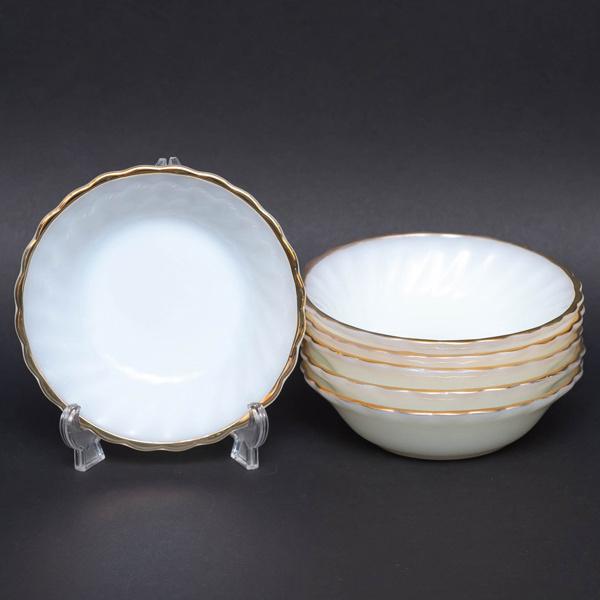 アンカーホッキング 金彩ミルクホワイト ミニボウル（6枚セット） | 