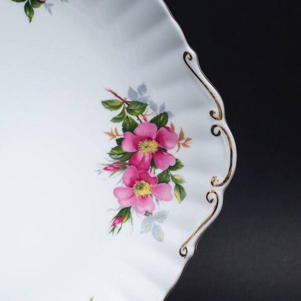 ロイヤル・アルバート プレイリーローズ 34cmハンドル付きケーキプレート | Royal Albert | 02