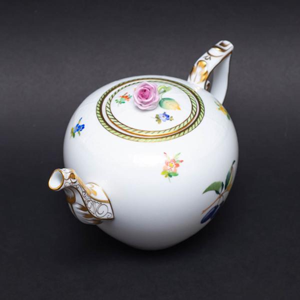 96％以上節約ヘレンド フルーツエスキース（プルーン） ティーポット