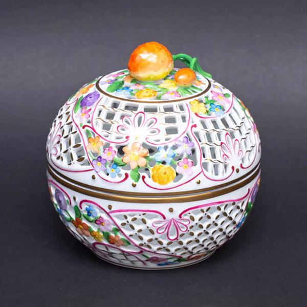 人気ブランド新作豊富 ヘレンド ファンタジー 透かしボンボン入れ