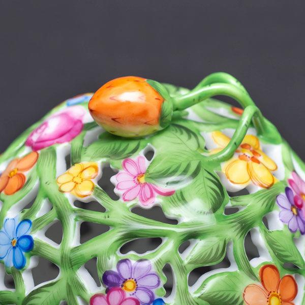 HEREND 透かしボンボン入れ ヘレンド（HEREND） ファンタジー 透かしボンボン入れ（ストロベリー