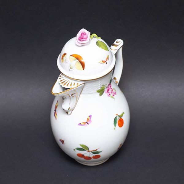 ヘレンド 果物・野菜・昆虫柄（FRH） コーヒーポット ※マスターペインター | ヘレンド | 02