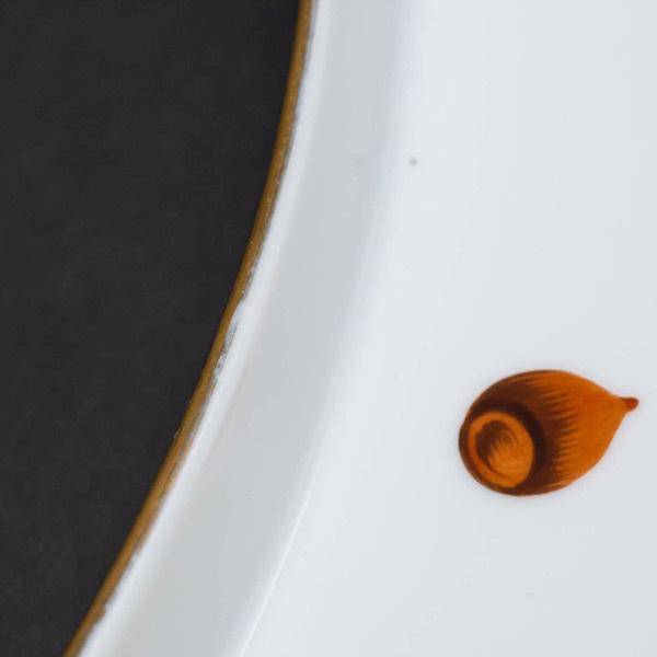 ヘレンド（HEREND） フルーツネッカー クレセントディッシュ（アネモネ