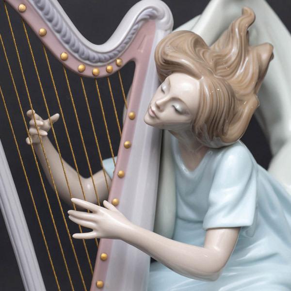 リヤドロ フィギュリン『The Harpist』｜selectors｜05