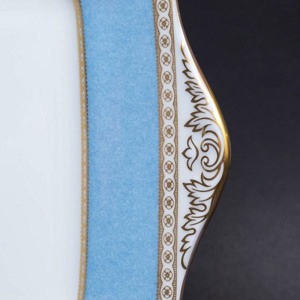 ウェッジウッドユーランダーパウダーペールブルーB&Bプレート