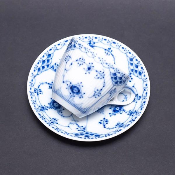 ロイヤル・コペンハーゲン ブルーフルーテッドハーフレース コーヒーカップ＆ソーサー（150ml） | ブルーフルーテッド | 03