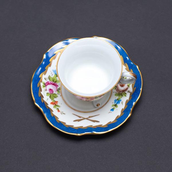 リモージュ　フィリップデズリエ　６柄６枚 リモージュ デュモン（J.D.Dumont）デミタスカップ＆ソーサー（2色の