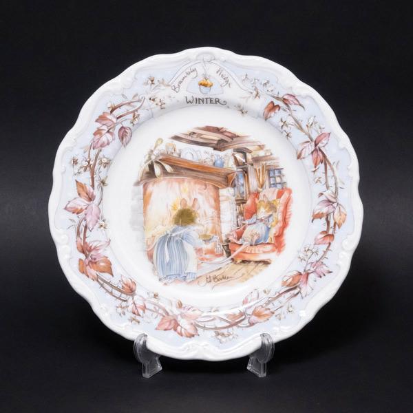 ロイヤル・ドルトン ブランブリーヘッジ フォーシーズン（ウィンター） 20cmプレート ※キズあり | ROYAL DOULTON