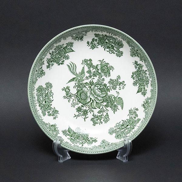 バーレイ アジアティックフェザンツ　プレート　ソーサー burleighグリーン イギリス食器 Burleigh グリーンアジアティックフェザンツ パスタ