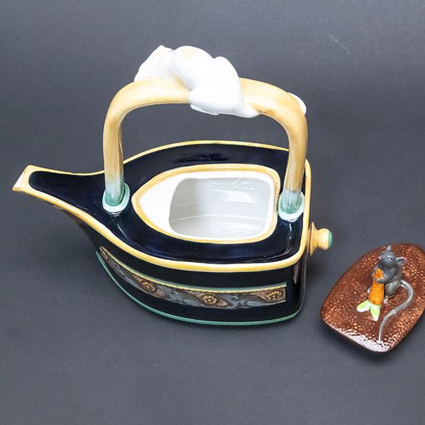 ミントン MINTON 猫とネズミ ティーポット 限定2500個 復刻版 MINTON（ミントン） アーカイブコレクション キャット＆マウス