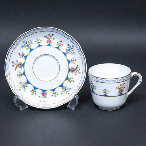 ベルナルド シャトーブリアン（ブルー） デミタスカップ＆ソーサー