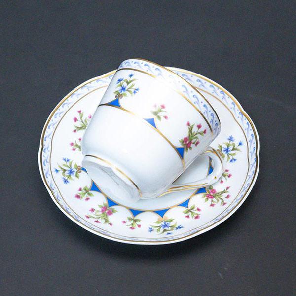 ベルナルド シャトーブリアン（ブルー） デミタスカップ＆ソーサー