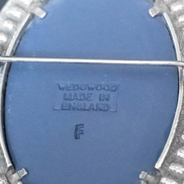 ウェッジウッド ジャスパー（ポートランドブルー） フローラルガール アンティークブローチ | WEDGWOOD | 03