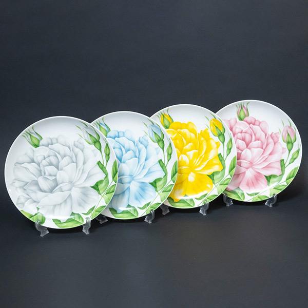 タイツー ローズ＆ローズ 19cmプレート（4枚セット） | ブランド登録なし