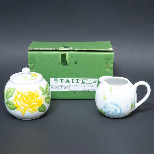 タイツー ローズ＆ローズ シュガーポット&クリーマー : SELECTORS