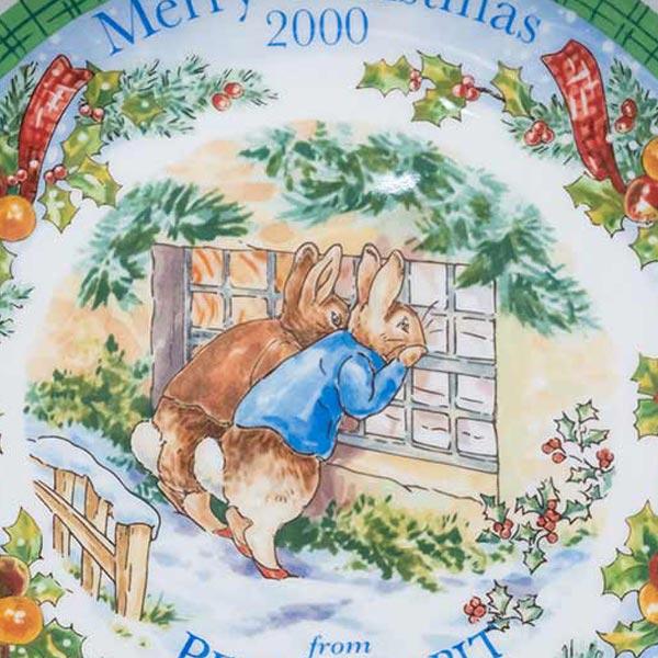 ウェッジウッド ピーターラビット クリスマスプレート（2000年） | WEDGWOOD | 01