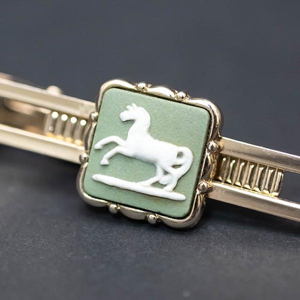 ウェッジウッド ジャスパー（セージグリーン） ホース タイピン | WEDGWOOD | 02