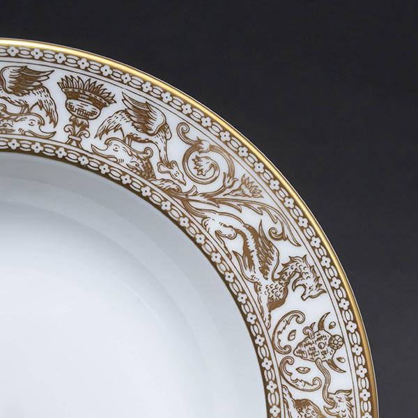 ウェッジウッド フロレンティーン ゴールド スーププレート パスタ