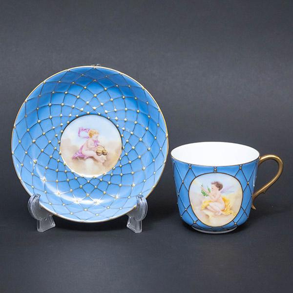 ヘレンド フンボルト（ブルー） カップ＆ソーサー ※マスターペインター | ヘレンド | 02