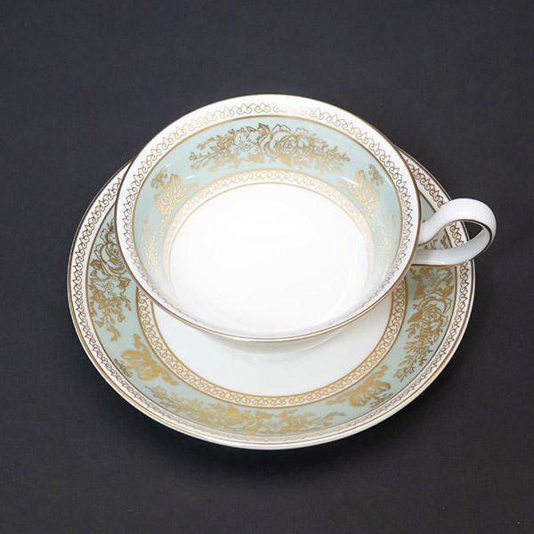 未使用】WEDGWOOD セージグリーン リー碗皿セット