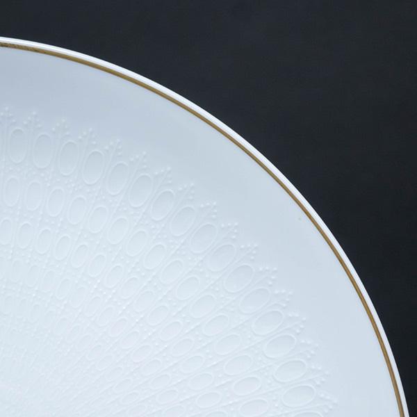 ローゼンタール ロマンスホワイト（金彩） 33cmラウンドプラター | Rosenthal | 01