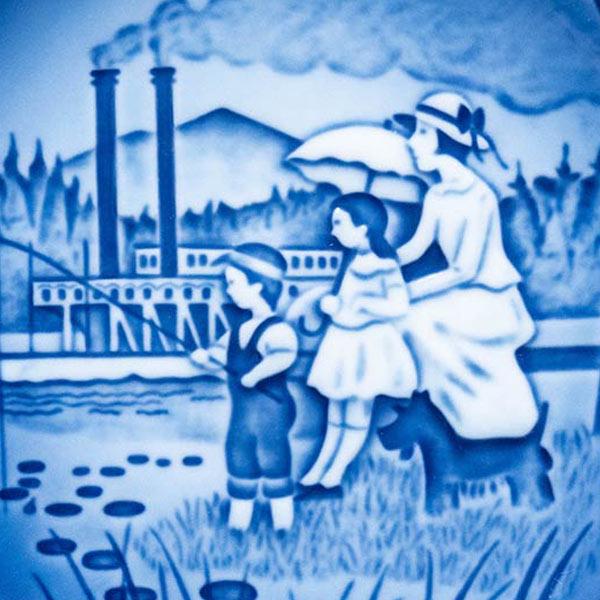 ロイヤル・コペンハーゲン マザーズデープレート（1993年）『A Day on the Mississippi』 | ROYAL COPENHAGEN | 01