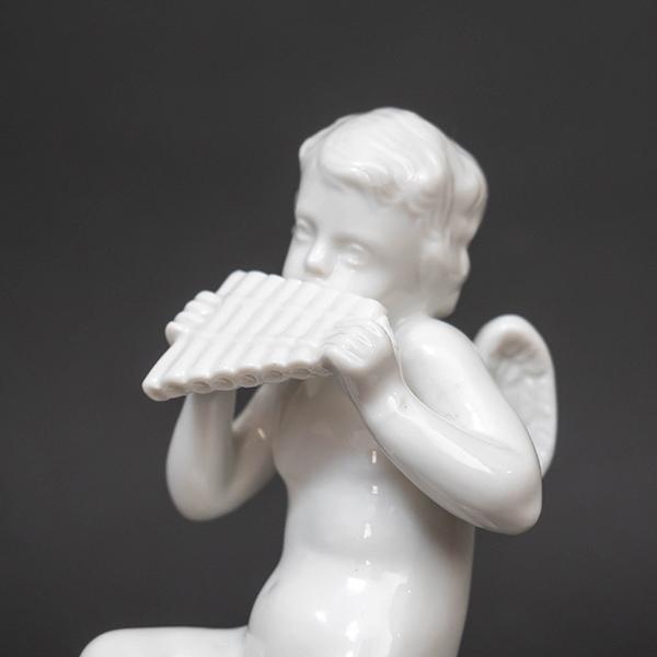 カポディモンテ（リチャード・ジノリ） フィギュリン『天使の音楽家（パンフルート）』 | Richard Ginori | 04