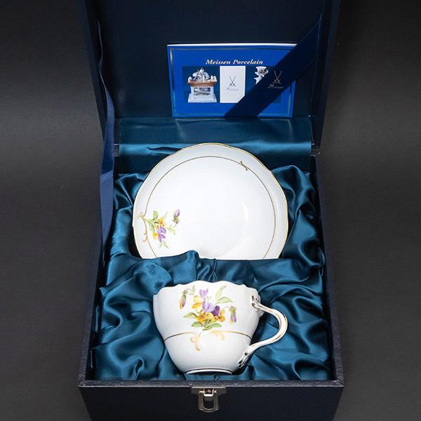 マイセン ゴールド＆フラワー（パンジー） ティー／コーヒー兼用カップ