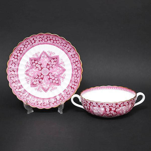 スポード プリムローズ（ローズ） スープカップ＆ソーサー | Spode | 01