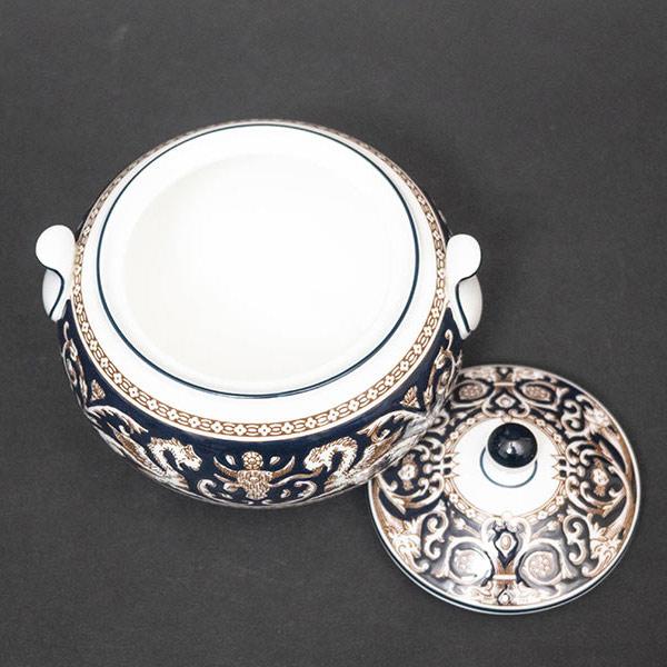 ウェッジウッド フロレンティーンダークブルー シュガーボックス（Lサイズ） | WEDGWOOD | 03