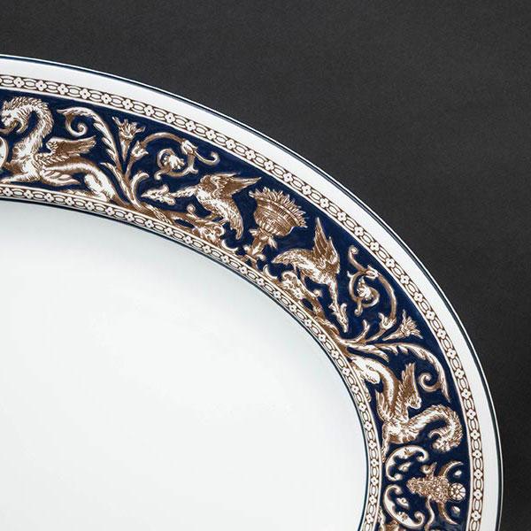 ウェッジウッド フロレンティーンダークブルー 44cmオーバルプラター | WEDGWOOD | 02