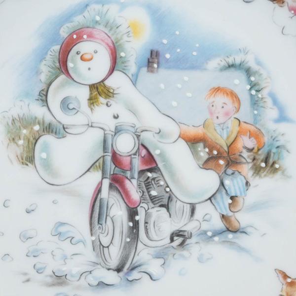 ロイヤル・ドルトン スノーマン（モーターバイクライド） 21cmプレート | ROYAL DOULTON | 01