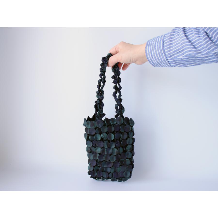 ANDO アンドウ BOTAN-SHIBORI BAG CHECK ボタン絞り バッグ チェック HAM-12｜selectpenguin｜10