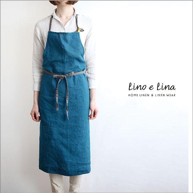 Lino e Lina（リーノエリーナ） フルエプロン マノン