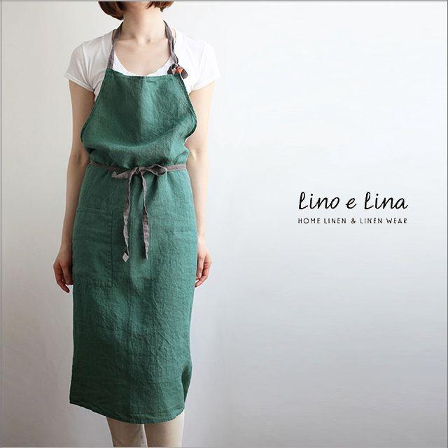 Lino e Lina（リーノエリーナ） フルエプロン マノン・フォレスト
