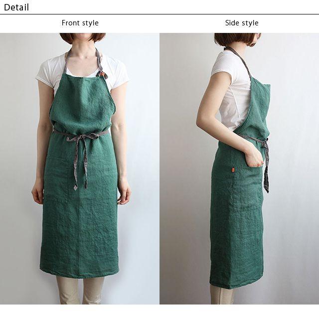 Lino e Lina（リーノエリーナ） フルエプロン マノン・フォレスト